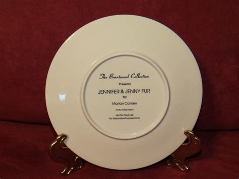 1978 Ltd Ed Brantwood Collector Plate Jennifer And Jenny Fur By Marian Carlsen Ebay