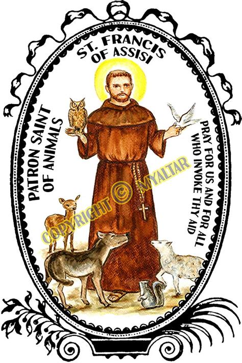 My Altar Saint Francis Of Assisi Patron Of Animals Art