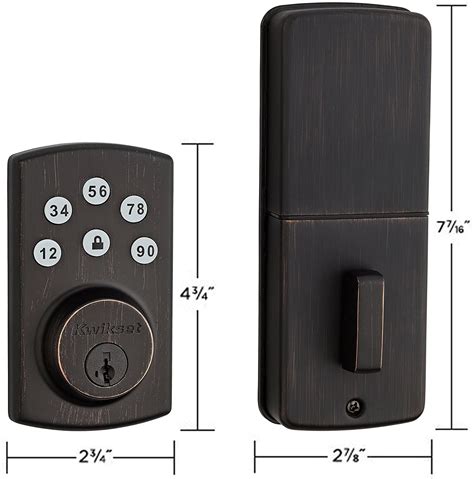 Kwikset 907 Powerbolt 20 Electronic Deadbolt Featuring Smartkey