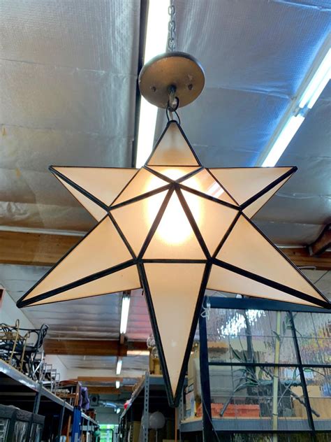 Geometric Moravian Star Pendant Lamp At 1stdibs Moravian Star Pendant