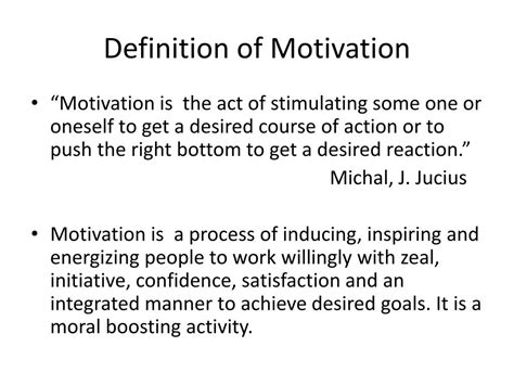 🐈 Motivation Definition By Authors Process Of Motivation Meaning