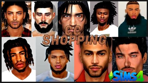 Cc Shopping Male Hair And Beard Sims 4 Youtube