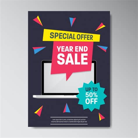 This summer i am going to ____. Free Vector | Year end sale flyer in memphis style