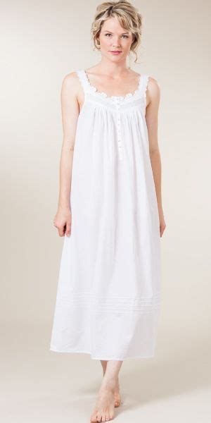 Eileen West Sleeveless Ballet White Cotton Night Gown White Nightgown