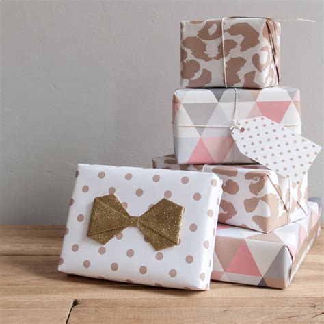 Gold Polka Spotty Luxury Wrapping Paper By Abigail Warner
