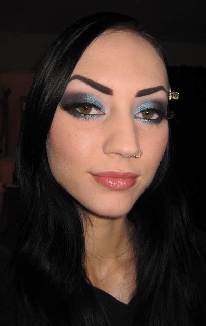 Glitter Is My Crack Dramatic Smoldering Blue Makeup Look With Morgana Cryptoria