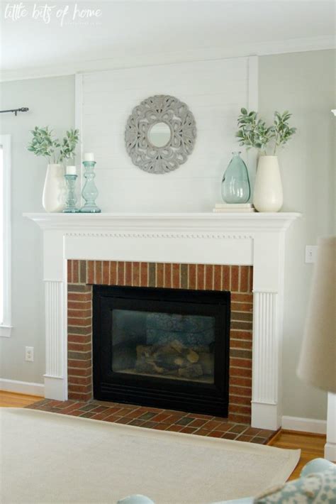 Fresh And Simple Fireplace Mantel Decor