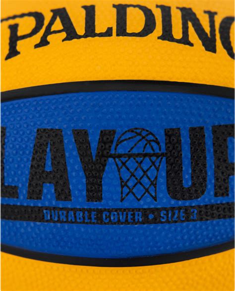 Spalding Layup Mini Blueorange Rubber Outdoor Basketball 22
