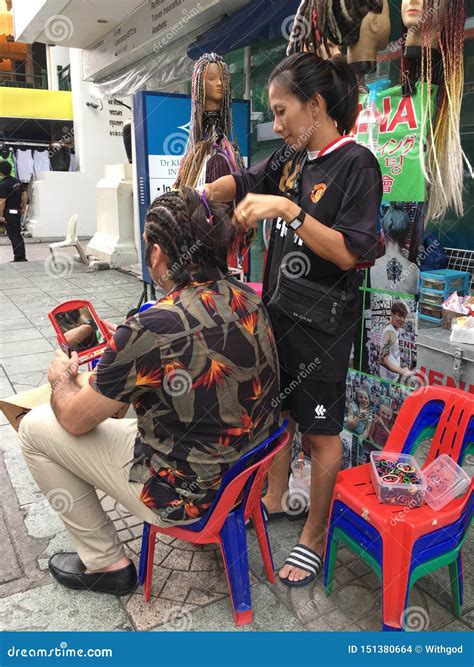 Dreadlocks Making In Bangkok Editorial Stock Image Image Of Plait Hair 151380664
