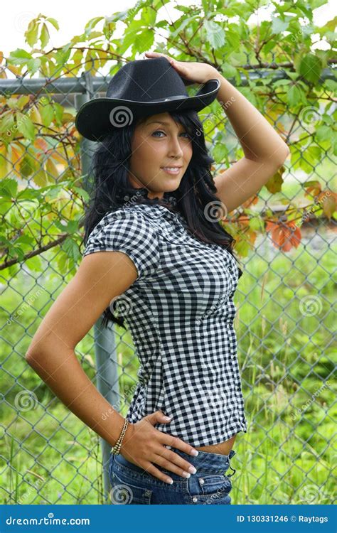 Cowboy Hat Girl Stock Photo Image Of Gorgeous Look 130331246