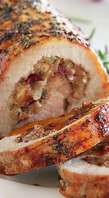 People do tend to go over the top at christmas. Recipes: Pork Loin with cranberry apple stuffing and Pork ...