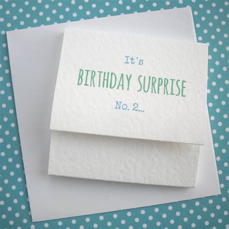 Personalised Birthday Surprise Cards By Paperbuzz