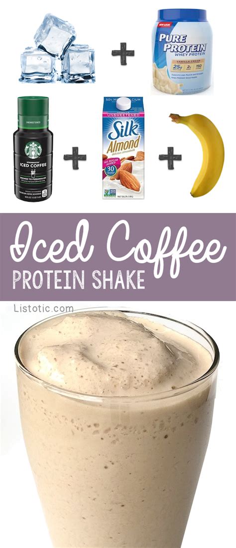 Add all ingredients into a blender and blend on high until desired consistency is reached. Iced Coffee Protein Shake Recipe to lose weight -- 115 ...
