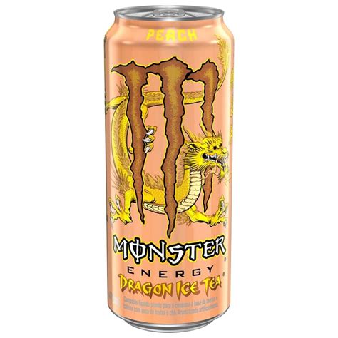Monster Energy Dragon Ice Tea Pêssego Brazil Pops America