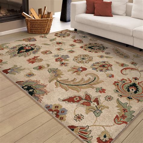 Radiance Insanely Soft Floral Gambrell Beige Small Area Rug From Orian