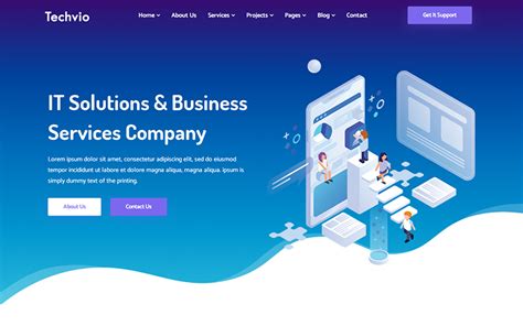 Techvio It Solutions And Business Services Multipurpose Html5 Website