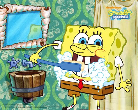Brushing Teeth Spongebob Squarepants Wallpaper 13515969 Fanpop