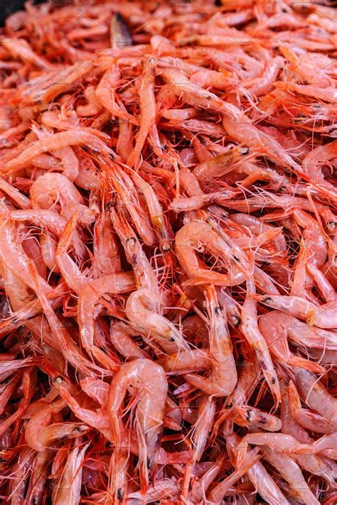 Fresh Raw Shrimp Fresh Raw Shrimp At The Fish Market Seafood Pasta