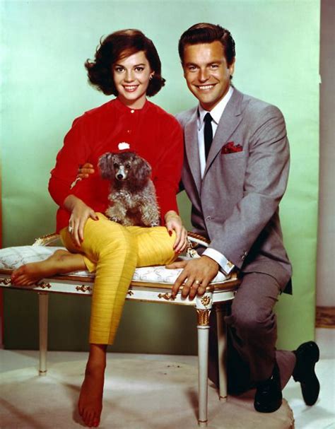 rj and nat with one of her poodles natalie wood celebrity couples hollywood couples