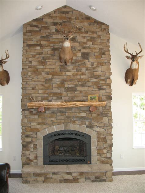 Dry Stack Stone Fireplace Pictures Show Off Your Trophy On A Dry