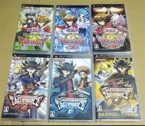 Yu Gi Oh Duel Monsters Gx 1 2 3 5ds Tag Force 4 5 6 Psp Lot 6 Set Used 8500 Picclick