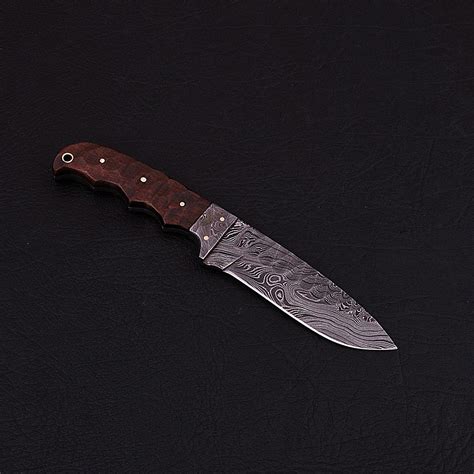 Damascus Skinner Knife Hk0327 Black Forge Knives Touch Of Modern