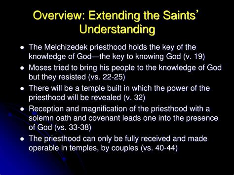 Ppt A Revelation On Priesthood Powerpoint Presentation Free Download