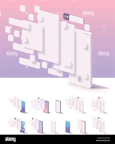 Vector Mobile App User Interface Template Stock Vector Image And Art Alamy