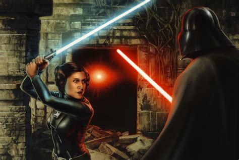 Star Wars Aficionado Website Classic Art Leia S Turn