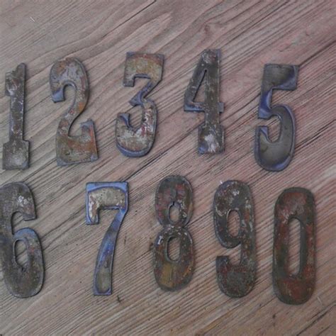 3 Inch Letters Numbers Per Number Rusty Vintage Western Style Etsy