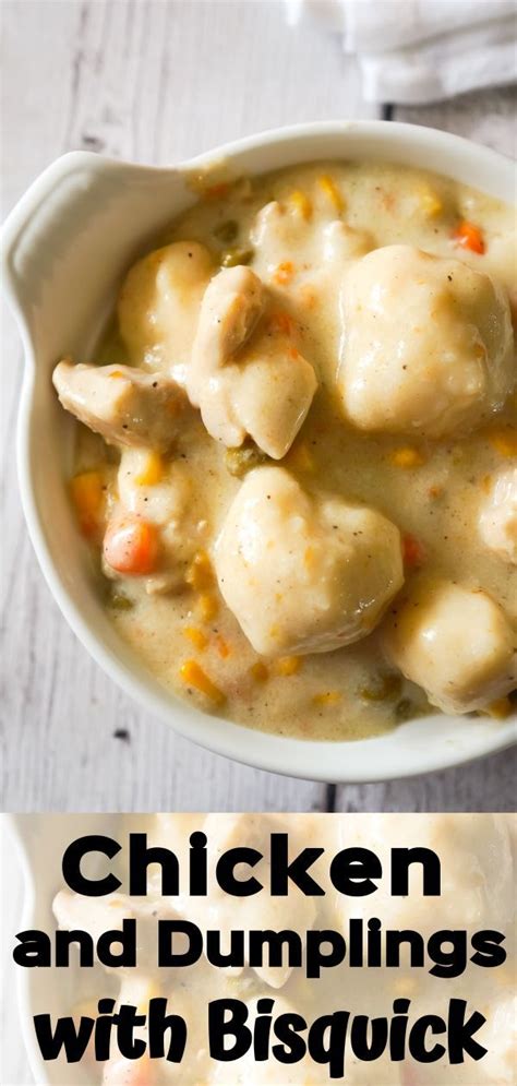 Chicken And Dumplings With Bisquick Is A Hearty Comfort Food Dish