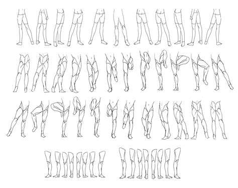“Legs Movement/Rotation” (Part1) Reference Sheet Art Drawing Tips | by