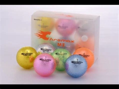 Golf Chromax M1 Golf Ball Blue Shiny 6 Balls Box Trick