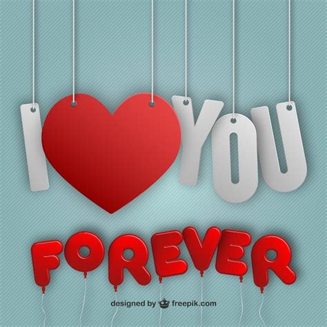 I Love You Forever Vector Free Download