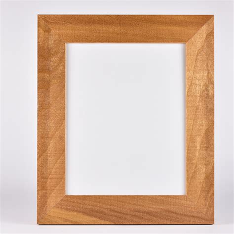 Wide Natural Stained Frame Printdropper