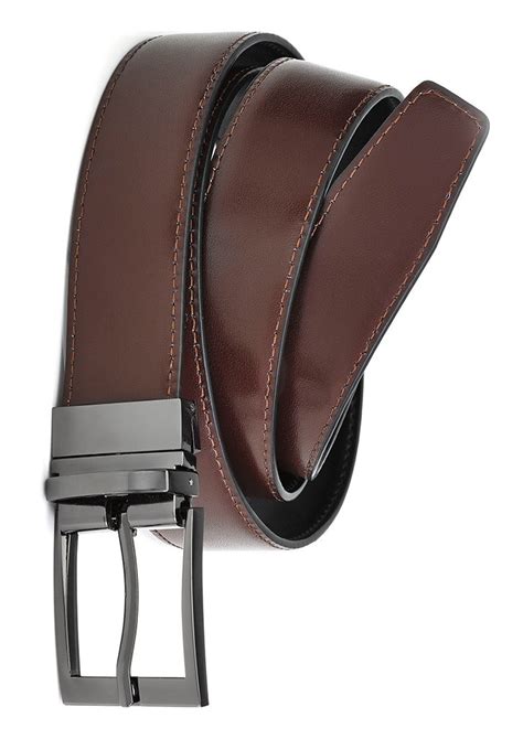 Mens Leather Reversible Belt | Genuine Leather | Clothing Direct AU