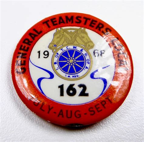 Vintage Teamsters Union Badges 1940 60s Local 162 Etsy
