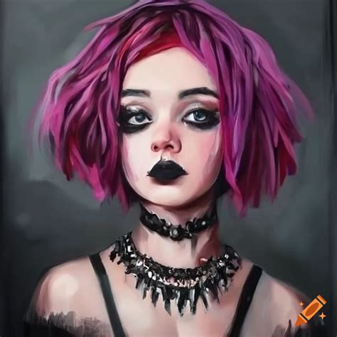 image of a cute goth girl