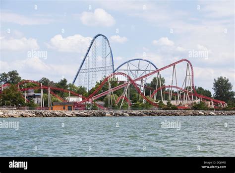 The Maverick Roller Coaster Is Pictured In Cedar Point Amusement Park