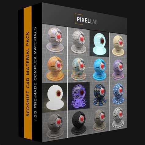 The Pixel Lab Redshift C4d Material Pack Gfxdomain Blog