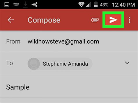 How To Send Email On Android 6 Steps With Pictures Wikihow