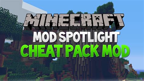 Minecraft Mod Spotlight Cheat Pack Mod Youtube