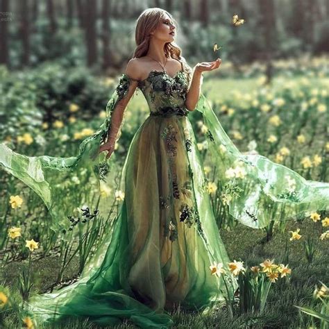 Green Wedding Dress Forest Fairy Gown • Offbeat Wed Was Offbeat Bride