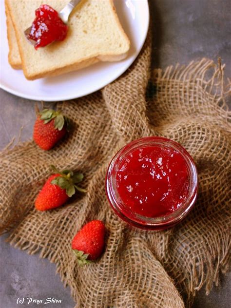 Easy Microwave Strawberry Jam Priya Kitchenette Vegan Gluten Free