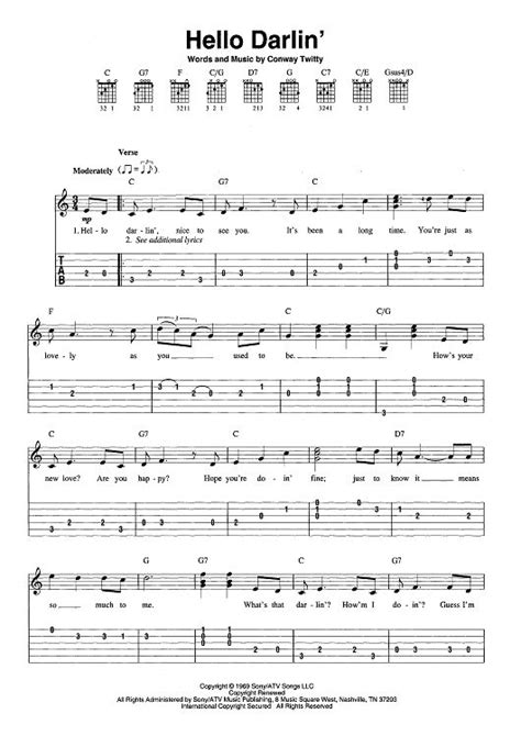 One of the main reasons for this trend is that most. Hello Darlin' | Hello darlin, Guitar sheet music, Sheet music