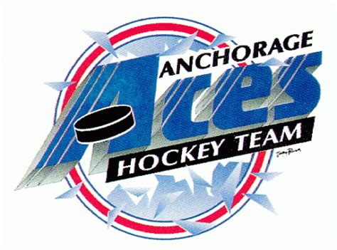 Anchorage Aces Hockey Logo From 1995 96 At