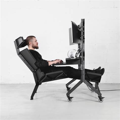 X3 The Ultimate Gamers Reclining Chair Workstation