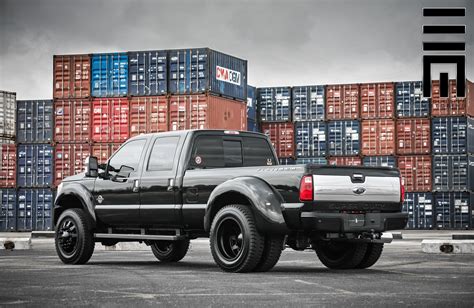 Powerstroke F350 On Black Dually Wheels By Exclusive Motoring — Carid