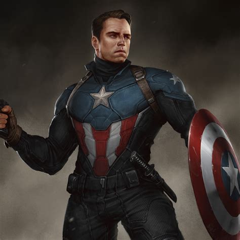 Artstation Bucky Barnes Captain America Heroic Suit