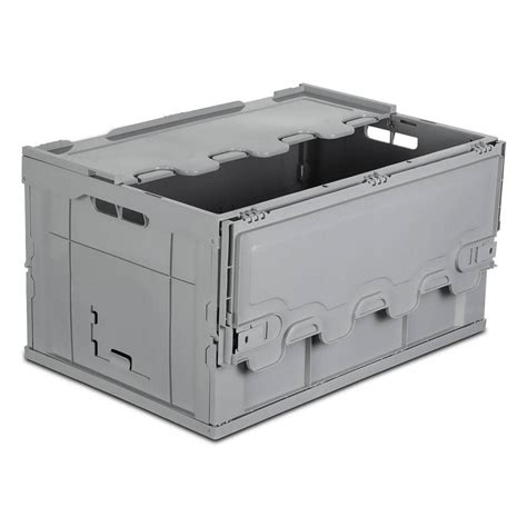 Mount It 17 Gal Collapsible Plastic Storage Crate Mi 908 The Home Depot